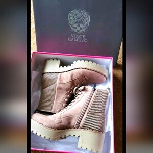 Tuscan Suede Combat Boots